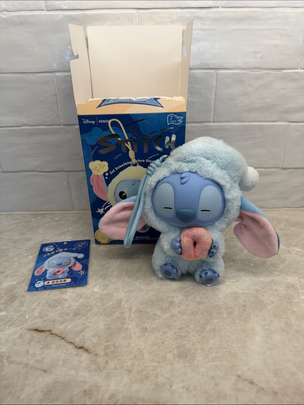 Stitch Eat Something Before Sleep Sleepy Donut Miniso